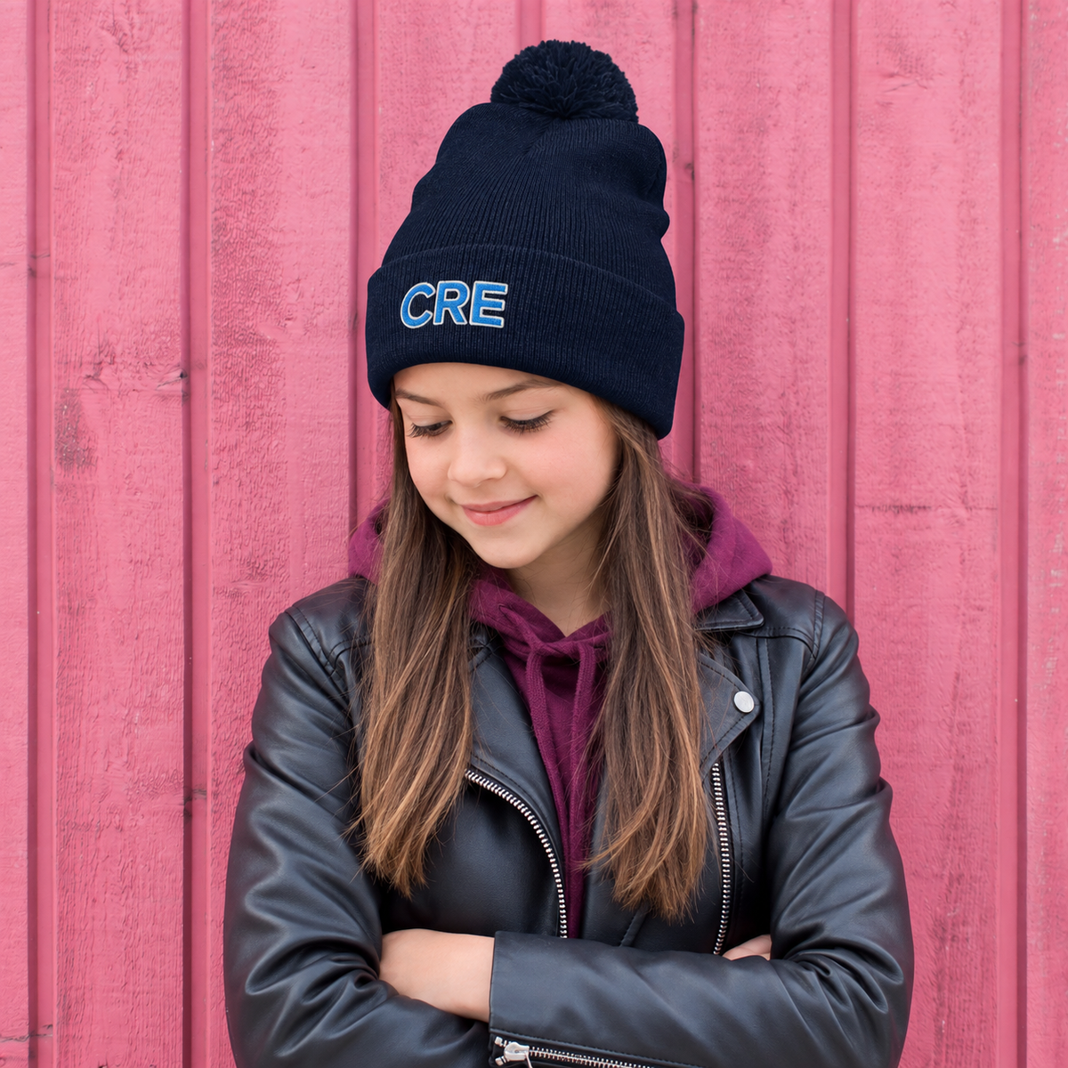 CRE Pom-Pom Beanie