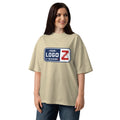 Unisex organic oversized high neck t-shirt